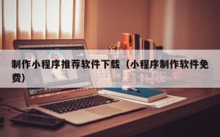 莘县制作小程序推荐软件下载（小程序制作软件免费）
